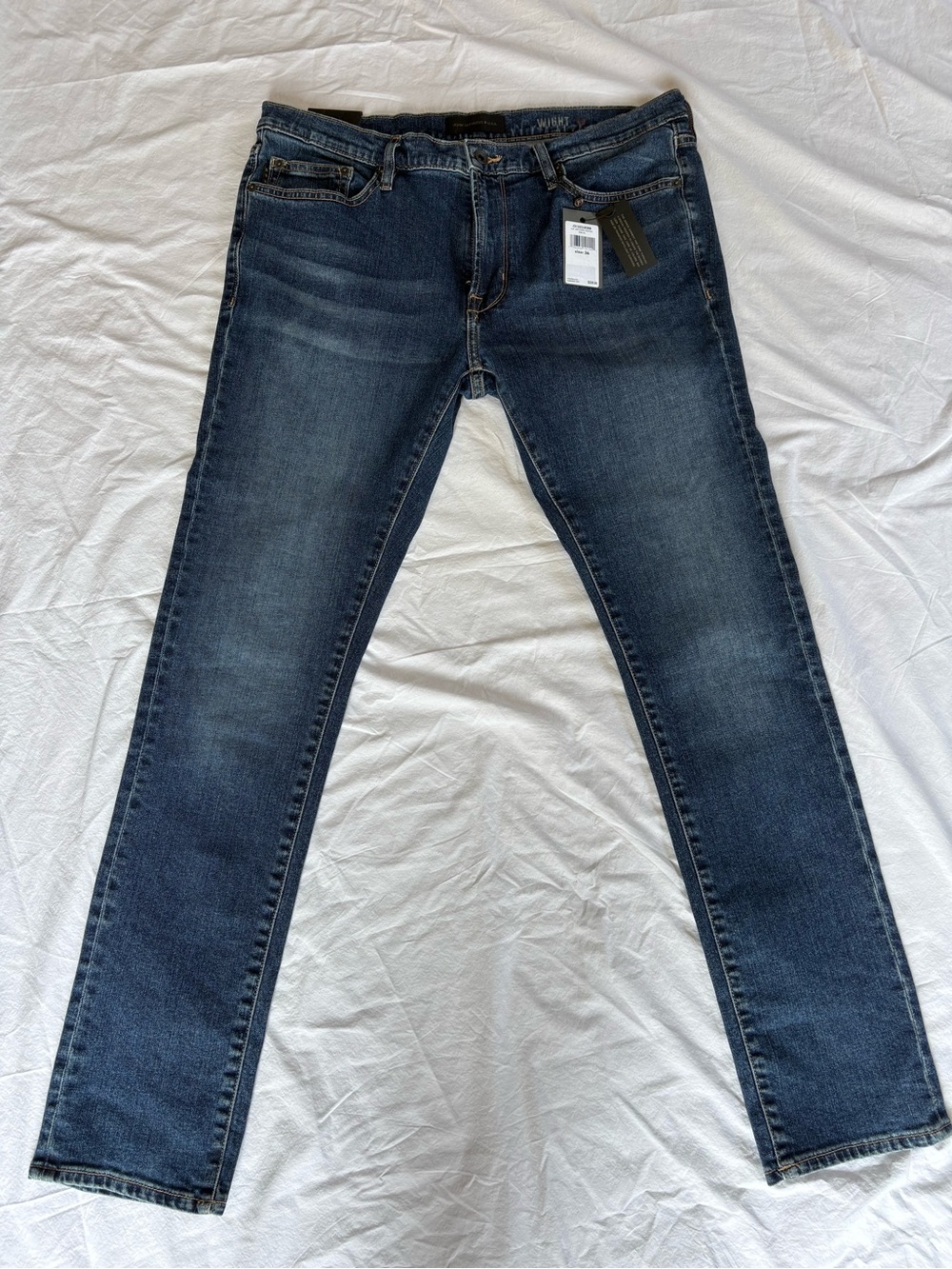 John Varvatos Men’s Slim Straight Jeans - Dark Blue Wash - NWT